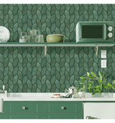 Sage Green Peel and Stick Kitchen Backsplash Tiles